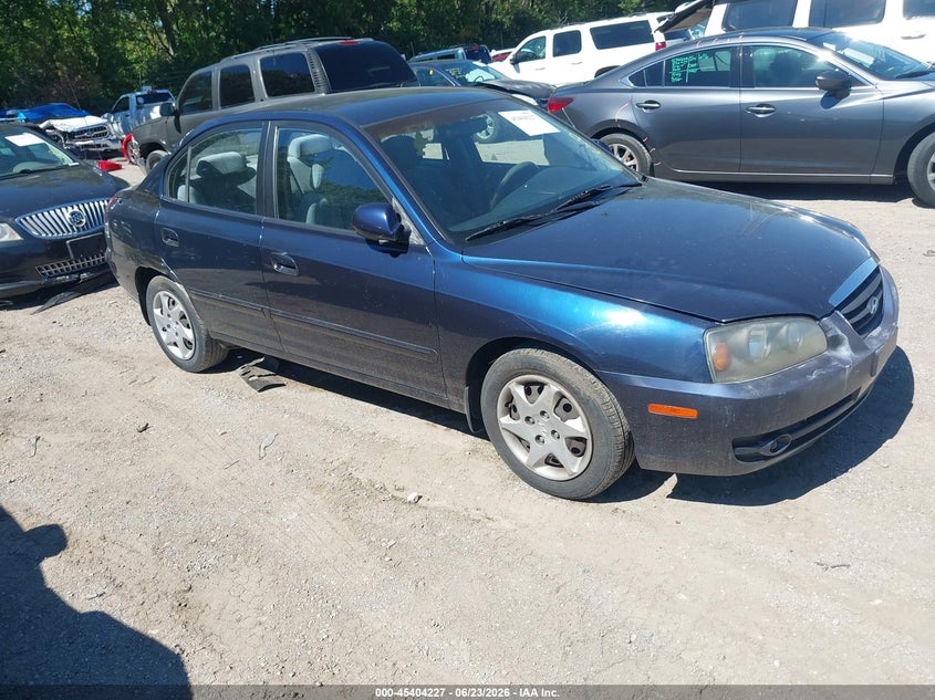 2004 Hyundai Elantra VIN KMHDN46D54U817494 IAAI salvage auction — LEFT SIDE, Salvage (Indiana), sold $325 on 2026-07-15 (photo 1)