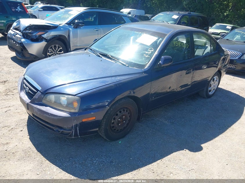 2004 Hyundai Elantra VIN KMHDN46D54U817494 IAAI salvage auction — LEFT SIDE, Salvage (Indiana), sold $325 on 2026-07-15 (photo 2)
