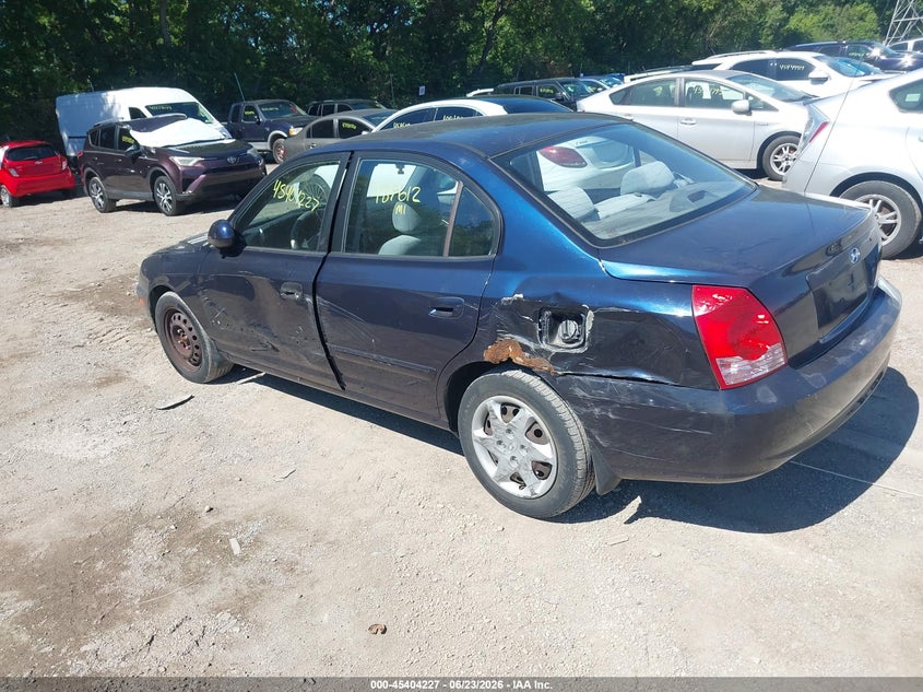 2004 Hyundai Elantra VIN KMHDN46D54U817494 IAAI salvage auction — LEFT SIDE, Salvage (Indiana), sold $325 on 2026-07-15 (photo 3)