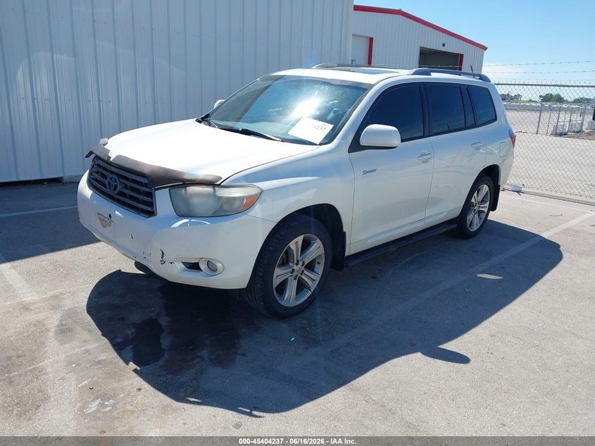 2009 Toyota Highlander VIN JTEES43A992110506 IAAI salvage auction — FRONT END, Certificate Of Title (Nebraska), sold $900 on 2026-07-30 (photo 2)