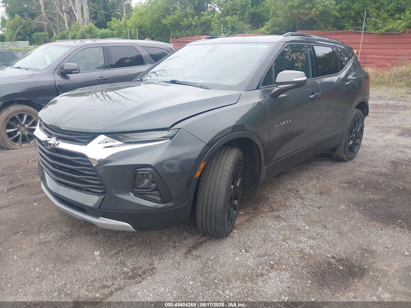 2020 Chevrolet Blazer VIN 3GNKBBRA0LS606364 IAAI salvage auction — FRONT & REAR, Salvage Title, sold $7,800 on 2026-07-26 (photo 2)