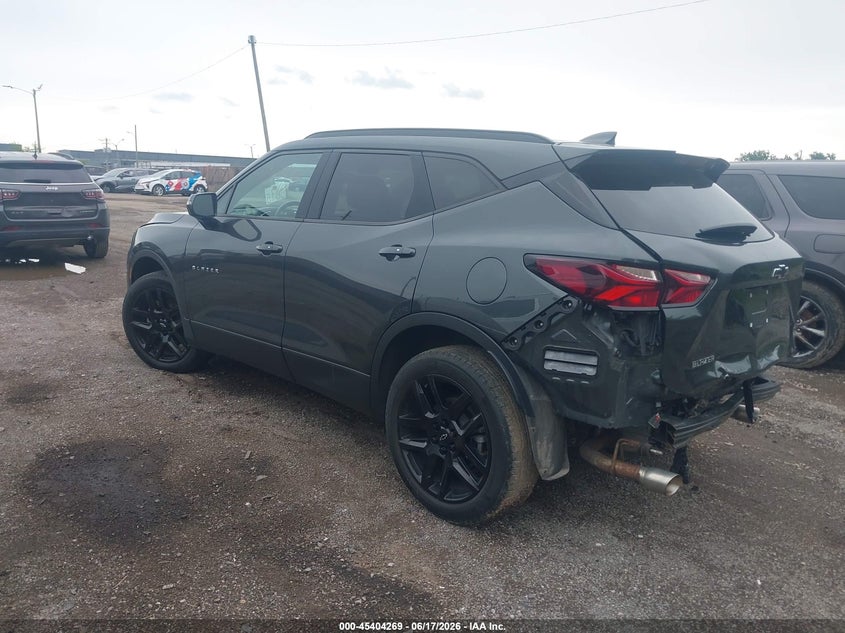 2020 Chevrolet Blazer VIN 3GNKBBRA0LS606364 IAAI salvage auction — FRONT & REAR, Salvage Title, sold $7,800 on 2026-07-26 (photo 3)