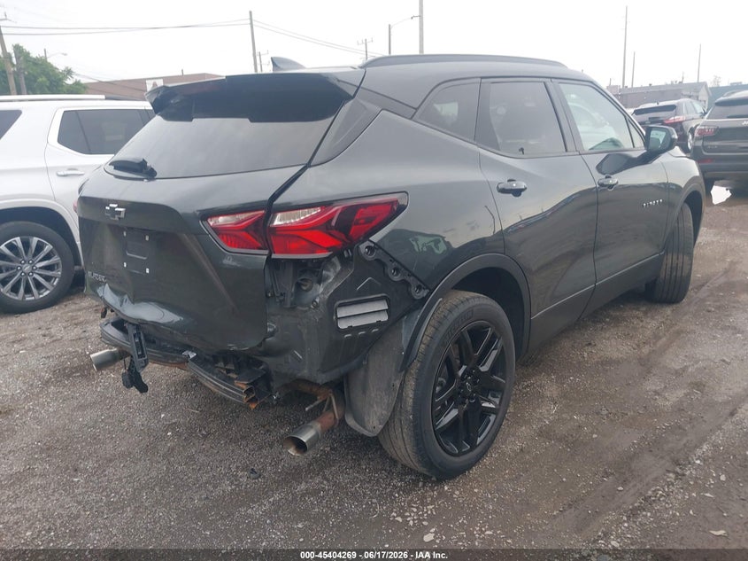 2020 Chevrolet Blazer VIN 3GNKBBRA0LS606364 IAAI salvage auction — FRONT & REAR, Salvage Title, sold $7,800 on 2026-07-26 (photo 4)