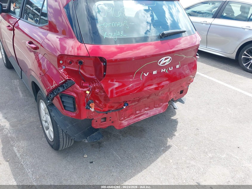 2025 Hyundai Venue VIN KMHRB8A34SU412549 IAAI salvage auction — REAR END, Salvage (Tennessee), sold $4,150 on 2026-07-09 (photo 6)