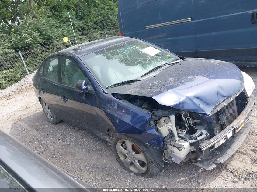 2009 Hyundai Elantra VIN KMHDU46D79U601074 IAAI salvage auction — FRONT END, Clear (Indiana), sold $25 on 2026-07-15 (photo 1)