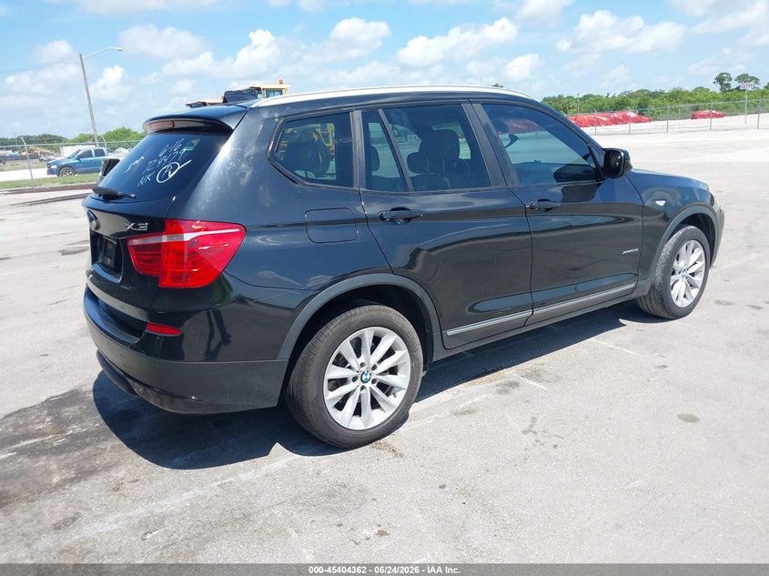 2012 BMW X3 VIN 5UXWX5C58CL724479 IAAI salvage auction — NORMAL WEAR, Clear (Florida), sold $225 on 2026-07-29 (photo 4)