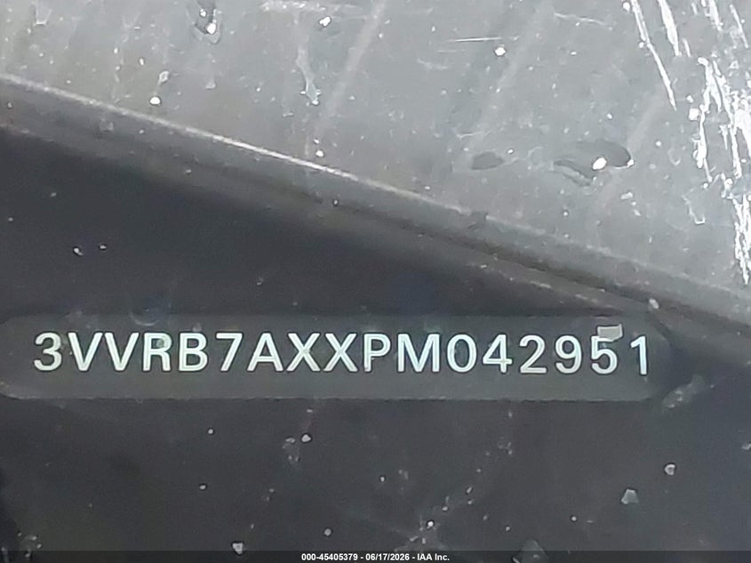 2023 Volkswagen Tiguan VIN 3VVRB7AXXPM042951 IAAI salvage auction — FRONT END, Salvage Title, sold $2,425 on 2026-08-01 (photo 9)