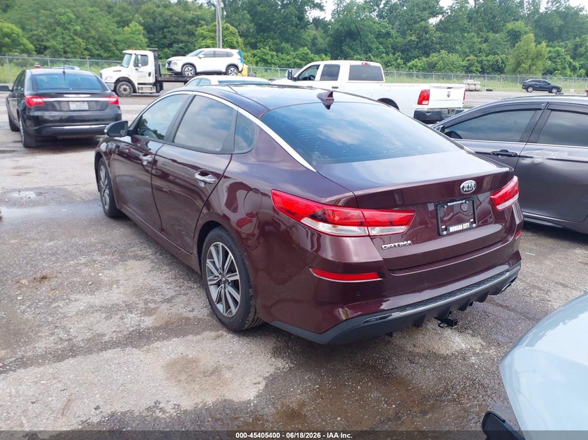 2019 Kia Optima VIN 5XXGT4L39KG352773 IAAI salvage auction — MECHANICAL, Salvage (Louisiana), sold $2,150 on 2026-07-28 (photo 3)