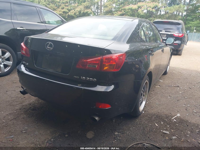 2006 Lexus Is VIN JTHCK262062001642 IAAI salvage auction — LEFT REAR, Clear (Virginia), sold $1,150 on 2026-07-19 (photo 4)