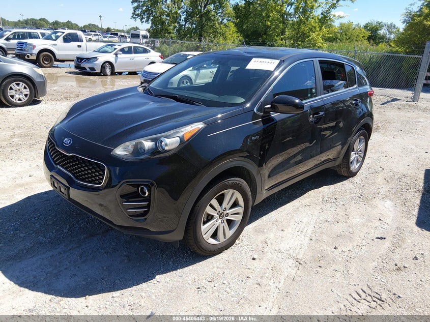 2017 Kia Sportage VIN KNDPMCAC9H7180207 IAAI salvage auction — ROOF, Salvage (Illinois), sold $2,450 on 2026-07-28 (photo 2)