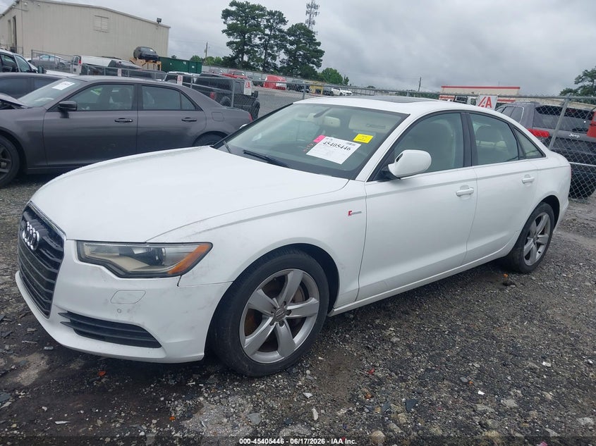 2012 Audi A6 VIN WAUGGAFC0CN173247 IAAI salvage auction — RIGHT FRONT, Salvage (Georgia), sold $1,425 on 2026-08-19 (photo 2)