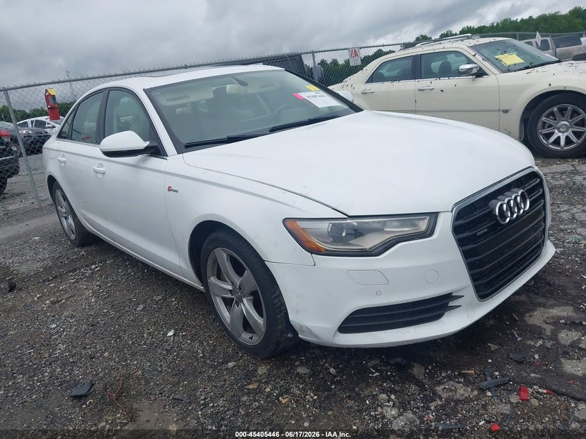 2012 Audi A6 VIN WAUGGAFC0CN173247 IAAI salvage auction — RIGHT FRONT, Salvage (Georgia), sold $1,425 on 2026-08-19 (photo 6)