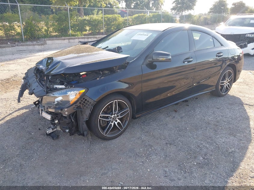 2018 Mercedes-benz Cla-klasse VIN WDDSJ4EB9JN542540 IAAI salvage auction — FRONT & REAR, Rebuildable (Florida), sold $1,300 on 2026-07-17 (photo 2)