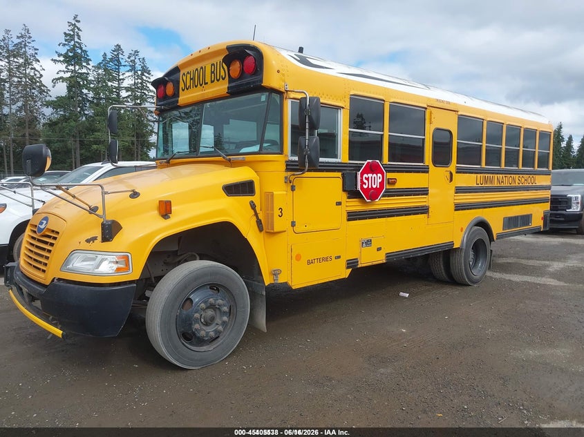 2015 Blue bird School bus / transit bus VIN 1BAKBCPA5FF313614 IAAI salvage auction — REAR END, Sf97 (Washington), sold $1,550 on 2026-07-29 (photo 1)