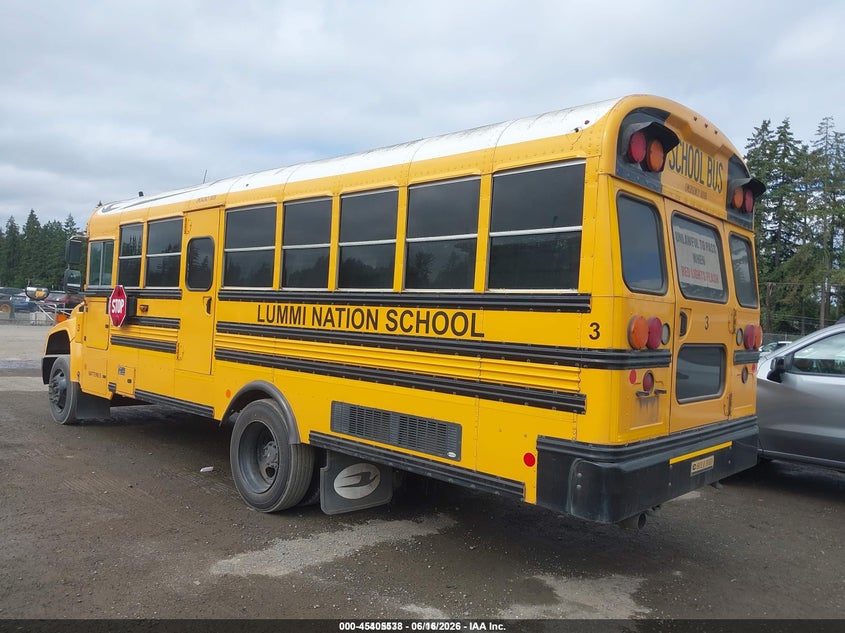 2015 Blue bird School bus / transit bus VIN 1BAKBCPA5FF313614 IAAI salvage auction — REAR END, Sf97 (Washington), sold $1,550 on 2026-07-29 (photo 4)