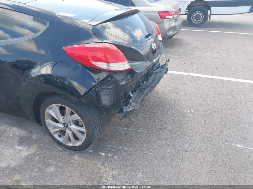 2016 Hyundai Veloster VIN KMHTC6AD5GU274687 IAAI salvage auction — REAR END, Salvage (Georgia), sold $500 on 2026-07-28 (photo 6)