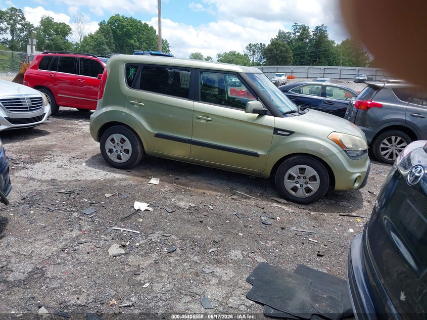 2012 Kia Soul VIN KNDJT2A50C7433220 IAAI salvage auction — LEFT FRONT, Salvage (Idaho), sold $500 on 2026-07-15 (photo 1)