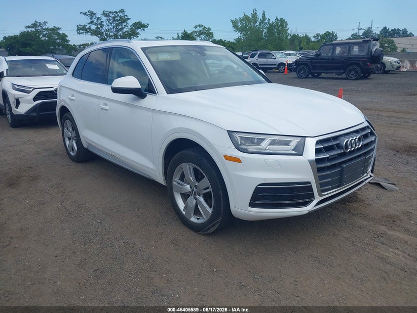 2018 Audi Q5 VIN WA1BNAFY4J2149699 IAAI salvage auction — LEFT SIDE, Salvage Title, sold $8,850 on 2026-07-14 (photo 1)