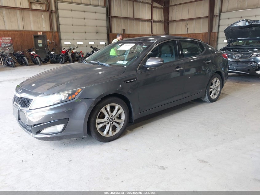 2011 Kia Optima VIN KNAGN4A73B5167555 IAAI salvage auction — RIGHT FRONT, Mv-907A (New York), sold $450 on 2026-07-15 (photo 2)