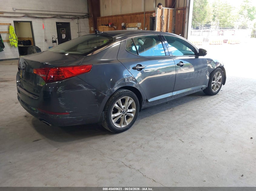 2011 Kia Optima VIN KNAGN4A73B5167555 IAAI salvage auction — RIGHT FRONT, Mv-907A (New York), sold $450 on 2026-07-15 (photo 4)