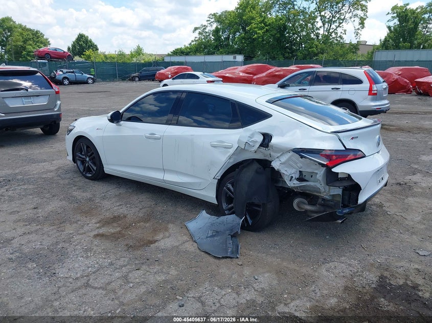 2024 Acura Integra VIN 19UDE4H34RA023508 IAAI salvage auction — REAR END, Salvage Title, sold $8,100 on 2026-08-23 (photo 3)