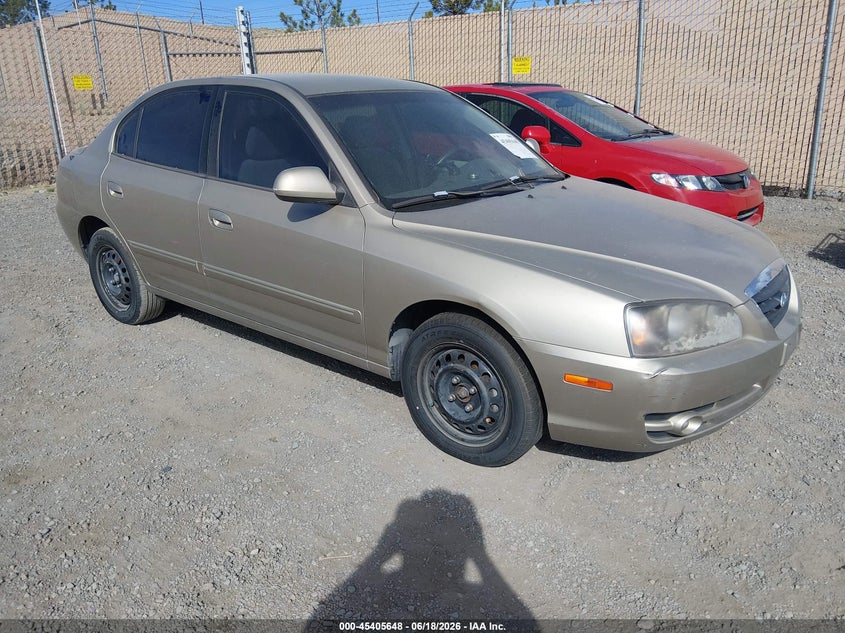 2005 Hyundai Elantra VIN KMHDN46D35U123744 IAAI salvage auction — NORMAL WEAR, Regular (Nevada), sold $225 on 2026-07-17 (photo 1)