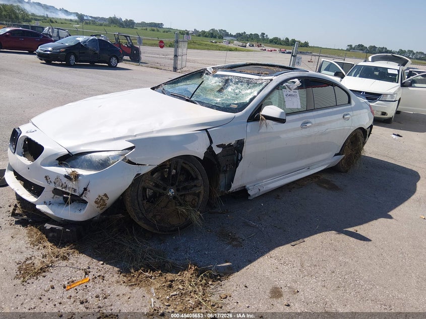 2015 BMW 6er VIN WBA6B2C57FGB99328 IAAI salvage auction — FRONT END, Salvage Title, sold $1,700 on 2026-08-05 (photo 2)