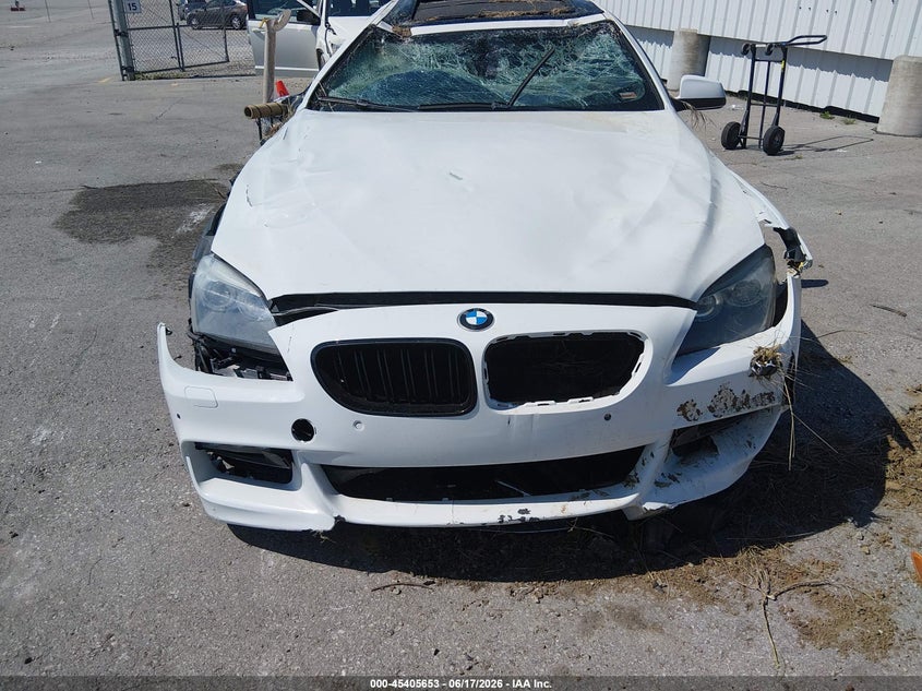 2015 BMW 6er VIN WBA6B2C57FGB99328 IAAI salvage auction — FRONT END, Salvage Title, sold $1,700 on 2026-08-05 (photo 6)