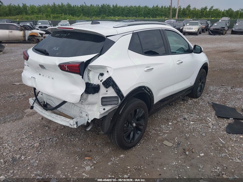 2025 Buick Encore gx VIN KL4AMESL2SB052115 IAAI salvage auction — REAR END, Salvage Title, sold $4,550 on 2026-07-15 (photo 4)