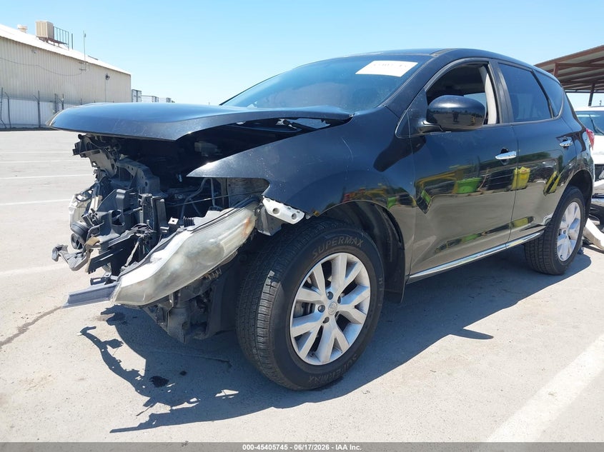 2014 Nissan Murano VIN JN8AZ1MU4EW416333 IAAI salvage auction — FRONT END, Salvage (California), sold $700 on 2026-07-07 (photo 2)