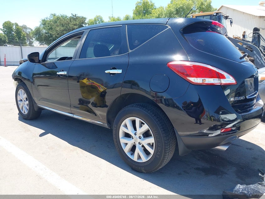 2014 Nissan Murano VIN JN8AZ1MU4EW416333 IAAI salvage auction — FRONT END, Salvage (California), sold $700 on 2026-07-07 (photo 3)