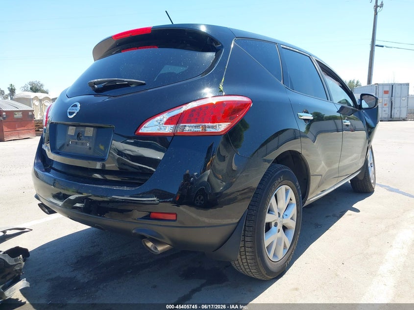 2014 Nissan Murano VIN JN8AZ1MU4EW416333 IAAI salvage auction — FRONT END, Salvage (California), sold $700 on 2026-07-07 (photo 4)