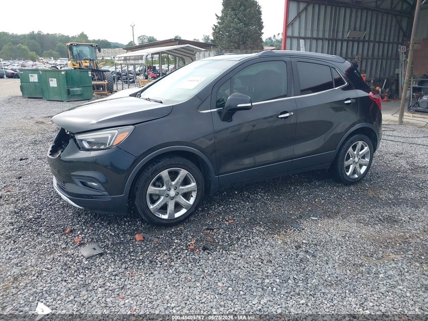 2017 Buick Encore VIN KL4CJCSB7HB110306 IAAI salvage auction — FRONT END, Salvage (North Carolina), sold $1,175 on 2026-09-13 (photo 2)