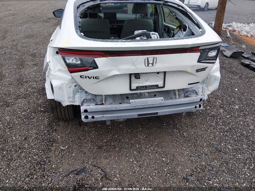 2026 Honda Civic VIN JHMFL4H98TX000947 IAAI salvage auction — REAR END, Salvage Title, sold $8,300 on 2026-07-31 (photo 6)