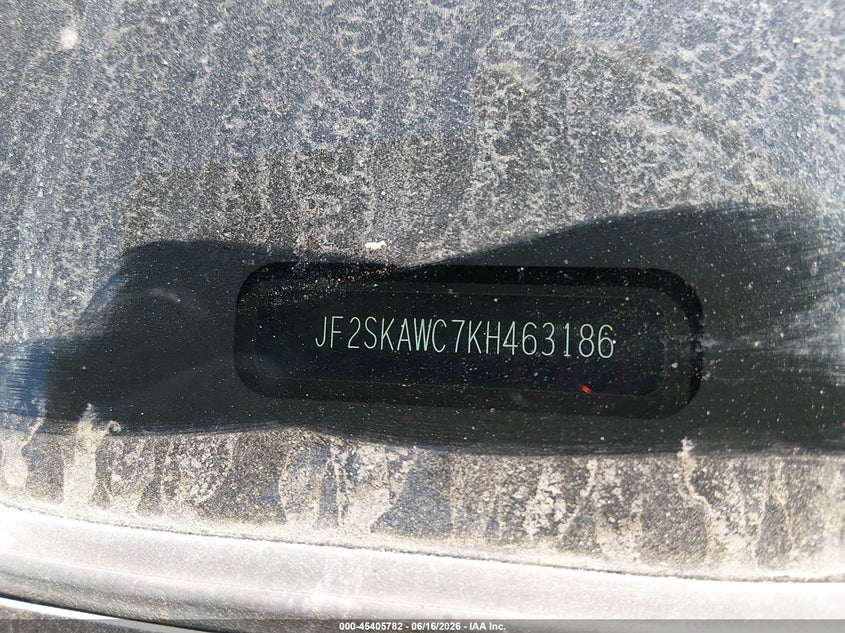 2019 Subaru Forester VIN JF2SKAWC7KH463186 IAAI salvage auction — LEFT SIDE, Salvage (California), sold $9,000 on 2026-07-24 (photo 9)