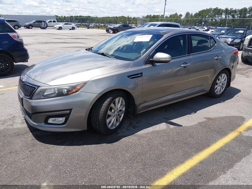 2015 Kia Optima VIN 5XXGN4A78FG501163 IAAI salvage auction — NORMAL WEAR, Clear (South Carolina), sold $475 on 2026-07-22 (photo 2)