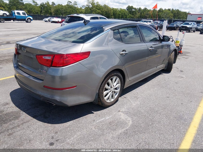 2015 Kia Optima VIN 5XXGN4A78FG501163 IAAI salvage auction — NORMAL WEAR, Clear (South Carolina), sold $475 on 2026-07-22 (photo 4)