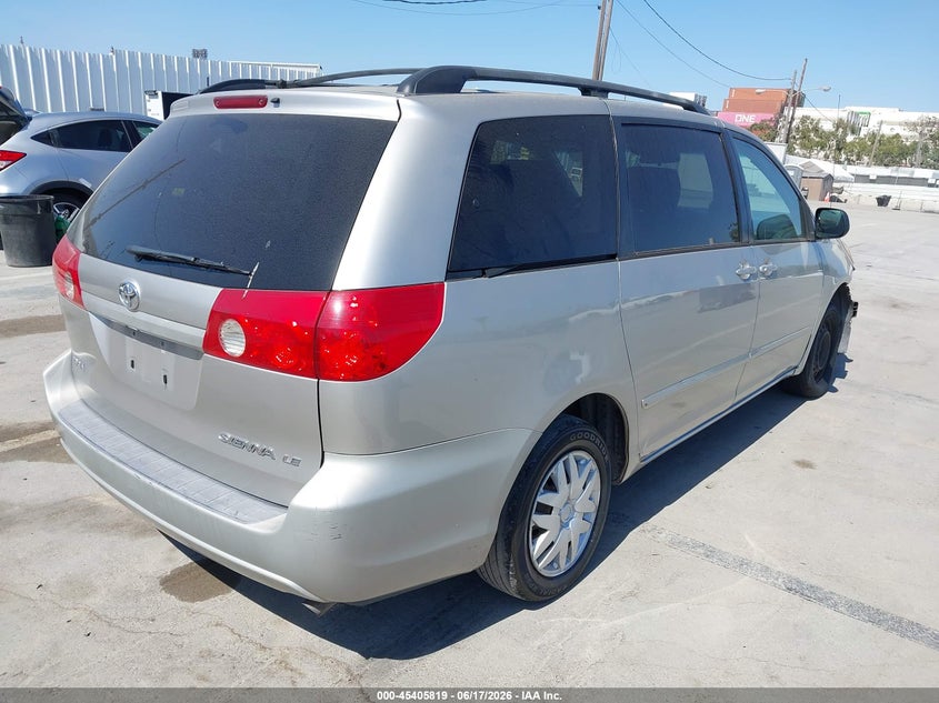2009 Toyota Sienna VIN 5TDZK23C29S231415 IAAI salvage auction — FRONT END, Salvage (California), sold $750 on 2026-07-08 (photo 4)