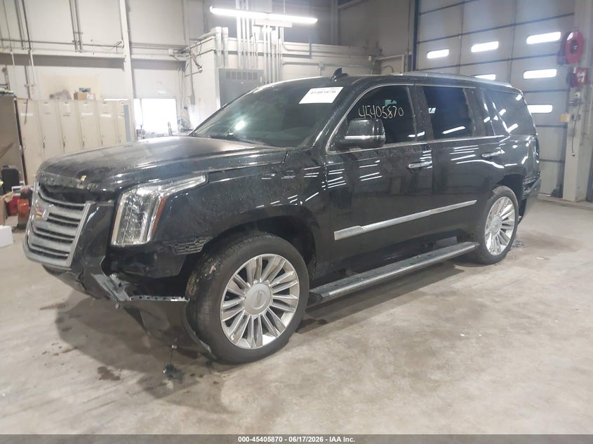 2018 Cadillac Escalade VIN 1GYS4DKJ1JR165105 IAAI salvage auction — REAR END, Salvage Title, sold $10,400 on 2026-07-30 (photo 2)