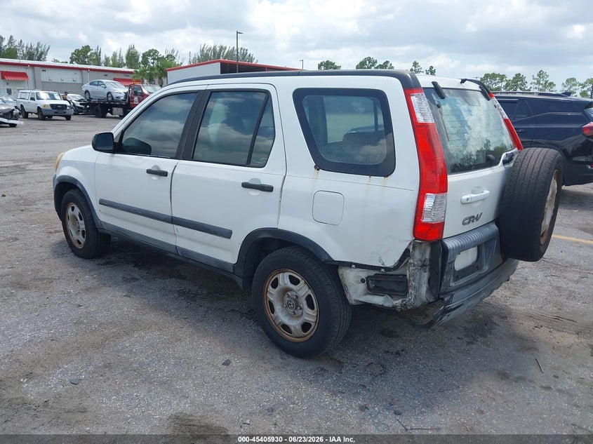 2005 Honda Cr-v VIN SHSRD68525U308965 IAAI salvage auction — LEFT REAR, Rebuildable (Florida), sold $1,100 on 2026-07-06 (photo 3)