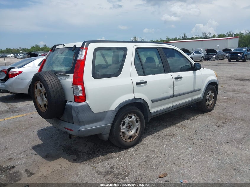 2005 Honda Cr-v VIN SHSRD68525U308965 IAAI salvage auction — LEFT REAR, Rebuildable (Florida), sold $1,100 on 2026-07-06 (photo 4)