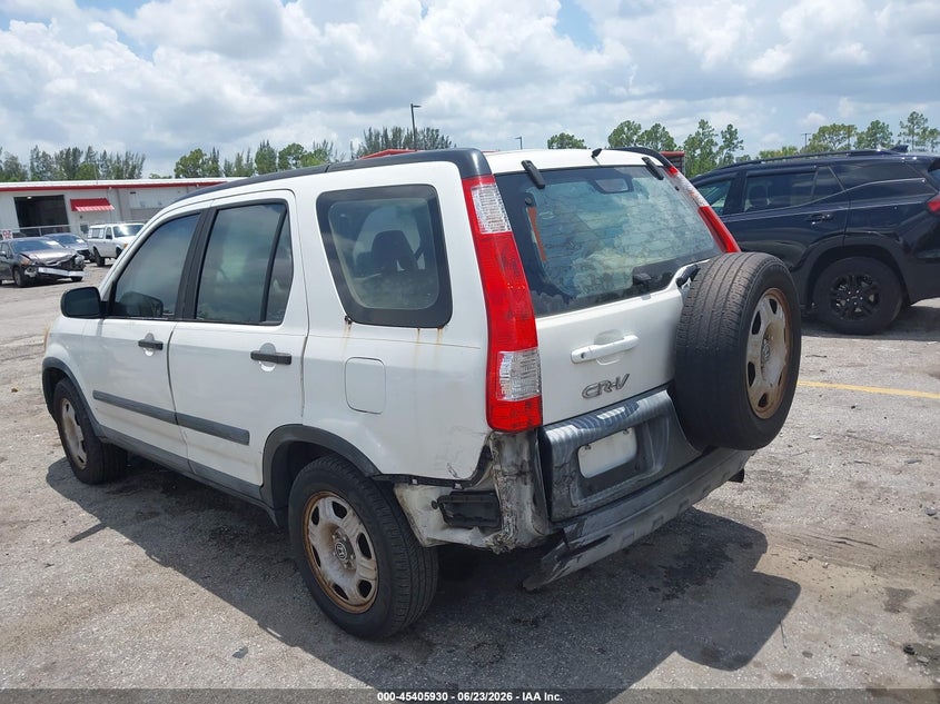 2005 Honda Cr-v VIN SHSRD68525U308965 IAAI salvage auction — LEFT REAR, Rebuildable (Florida), sold $1,100 on 2026-07-06 (photo 6)