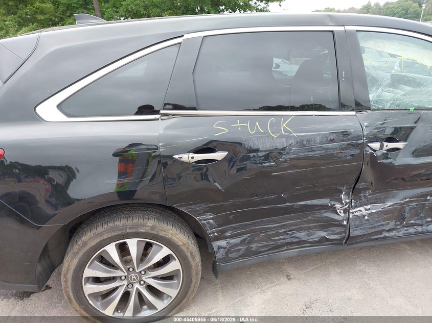 2016 Acura Mdx VIN 5FRYD4H44GB047189 IAAI salvage auction — SIDE, Mv-907A (New York), sold $3,900 on 2026-07-09 (photo 8)