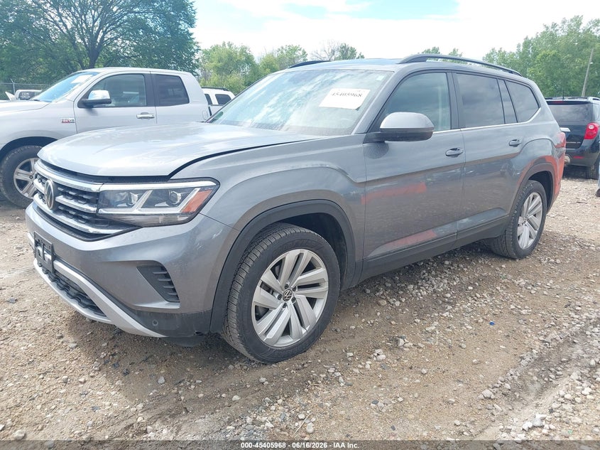 2021 Volkswagen Atlas VIN 1V2HR2CA0MC596898 IAAI salvage auction — HAIL, Salvage Title, sold $7,000 on 2026-08-27 (photo 2)