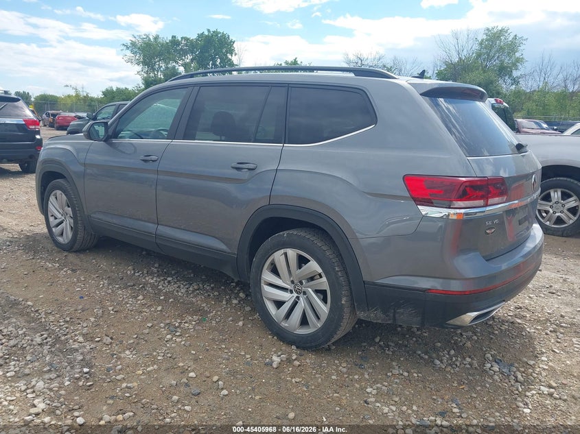 2021 Volkswagen Atlas VIN 1V2HR2CA0MC596898 IAAI salvage auction — HAIL, Salvage Title, sold $7,000 on 2026-08-27 (photo 3)