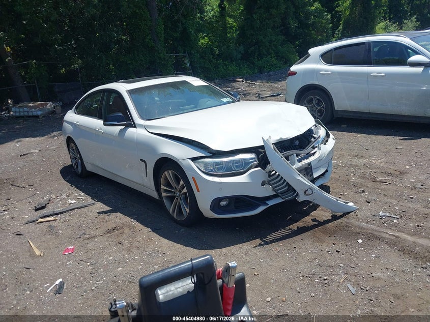 2015 BMW VIN WBA4A7C58FD414849 IAAI salvage auction — FRONT END, Salvage Title, sold $2,350 on 2026-08-04 (photo 1)