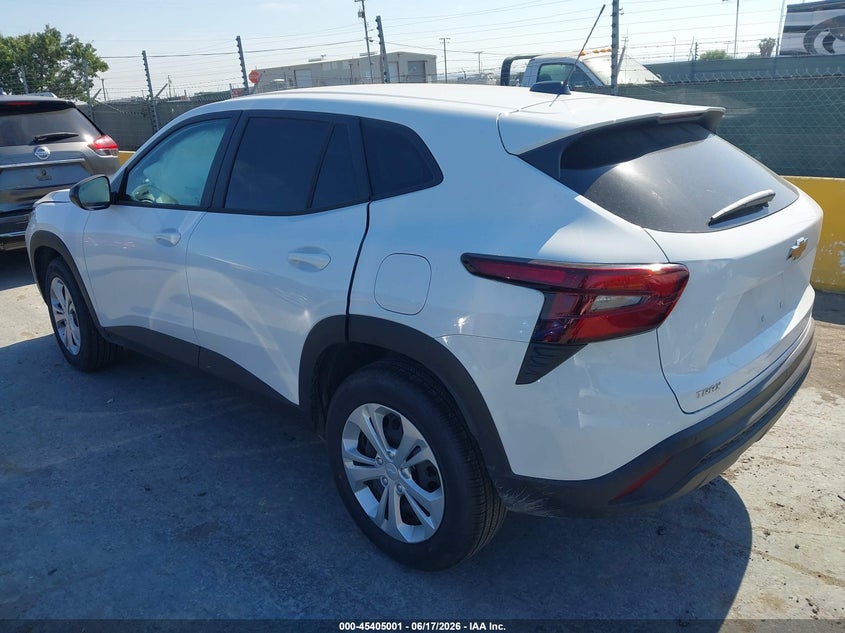 2026 Chevrolet Trax VIN KL77LFEP0TC101196 IAAI salvage auction — RIGHT FRONT, Clear (California), sold $4,050 on 2026-07-02 (photo 3)