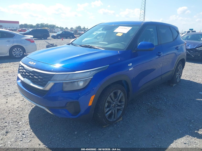 2022 Kia Seltos VIN KNDEPCAA5N7333187 IAAI salvage auction — LEFT FRONT, Salvage Title, sold $7,500 on 2026-09-02 (photo 2)