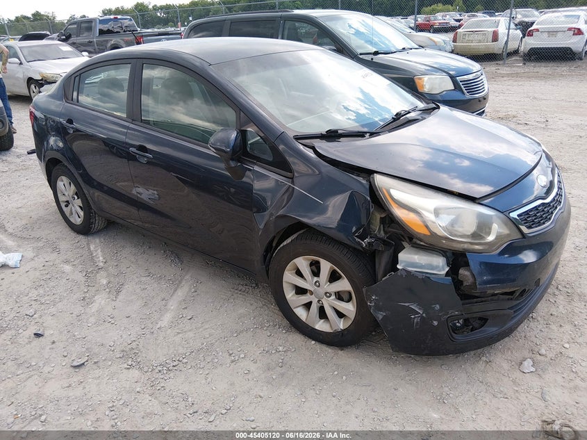 2013 Kia Rio VIN KNADN4A39D6165824 IAAI salvage auction — RIGHT FRONT, Salvage (Idaho), sold $600 on 2026-07-13 (photo 1)