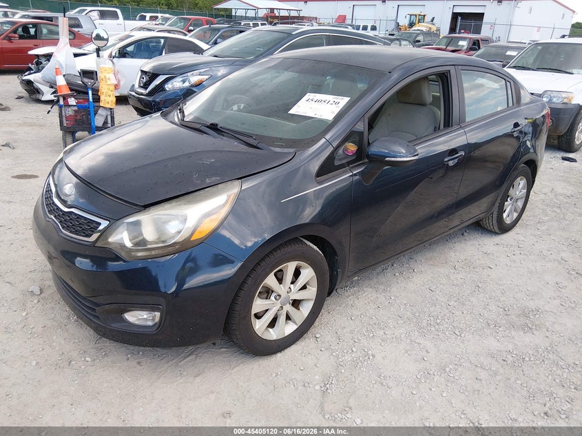 2013 Kia Rio VIN KNADN4A39D6165824 IAAI salvage auction — RIGHT FRONT, Salvage (Idaho), sold $600 on 2026-07-13 (photo 2)